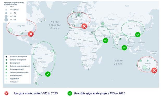 چشم انداز توسعه هیدروژن جهان در سال 2025، گزارش وود مکنزی